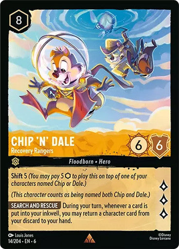 Chip 'n' Dale - Recovery Rangers (V.1) [6AZS-14] (Azurite Sea) (Rare)