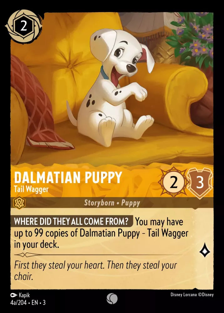 Dalmatian Puppy - Tail Wagger (V.2) [3INK-4b] (Into the Inklands) (Common)