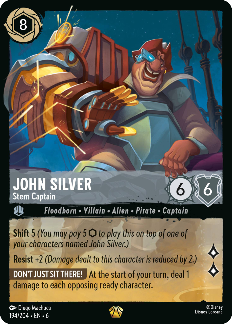 John Silver - Stern Captain [6AZS-194] (Azurite Sea) (Legendary)