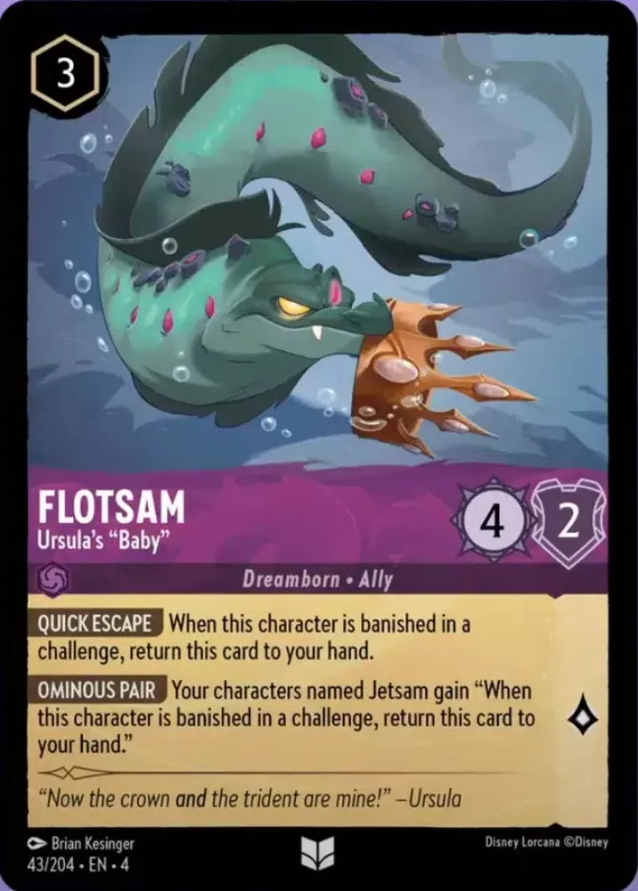 Flotsam - Ursula's "Baby" [4URS-43] (Ursula's Return) (Uncommon)