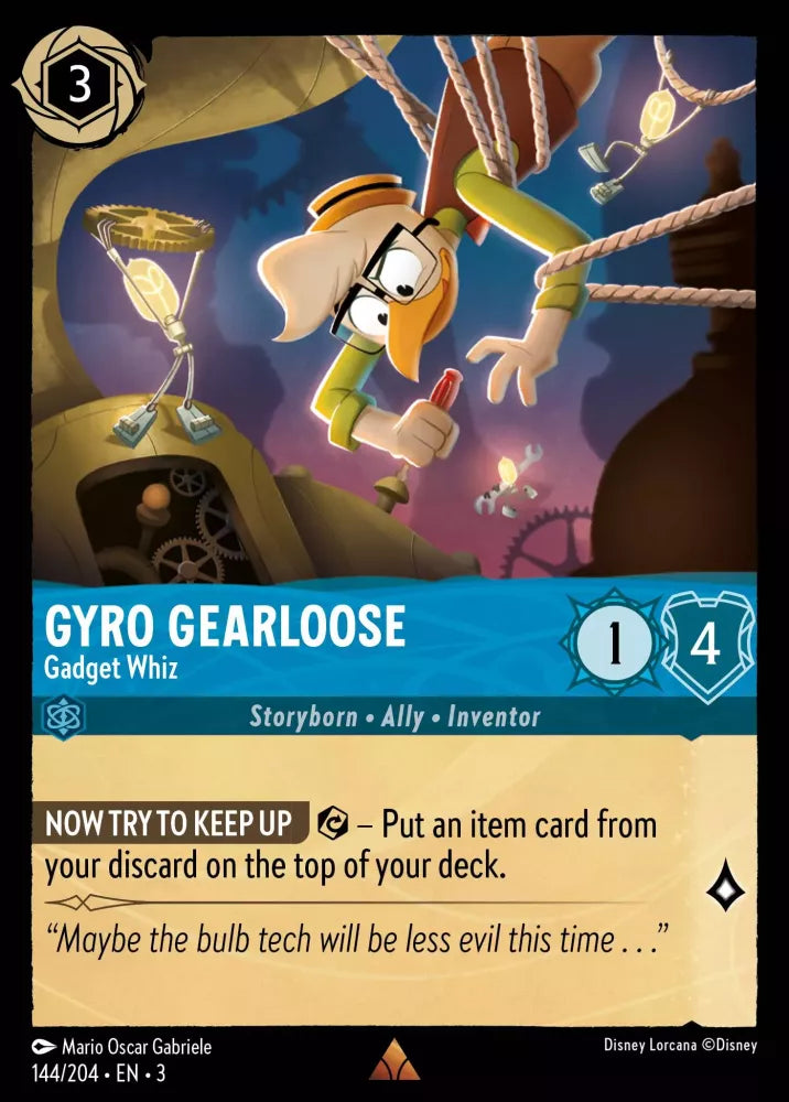Gyro Gearloose - Gadget Whiz [3INK-144] (Into the Inklands) (Rare)