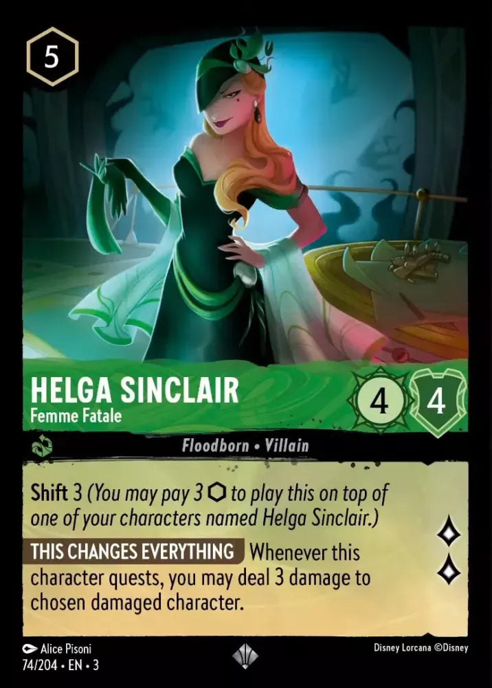 Helga Sinclair - Femme Fatale [3INK-74] (Into the Inklands) (Super Rare)