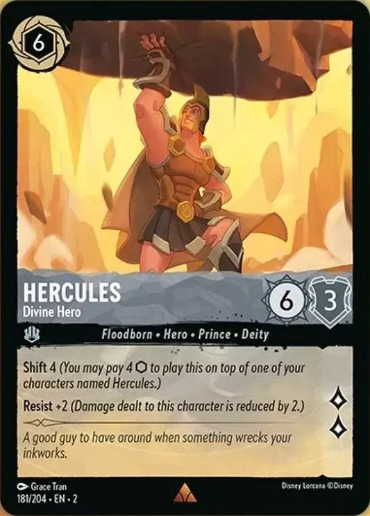 Hercules - Divine Hero (V.1) [2ROF-181] (Rise of the Floodborn) (Rare)