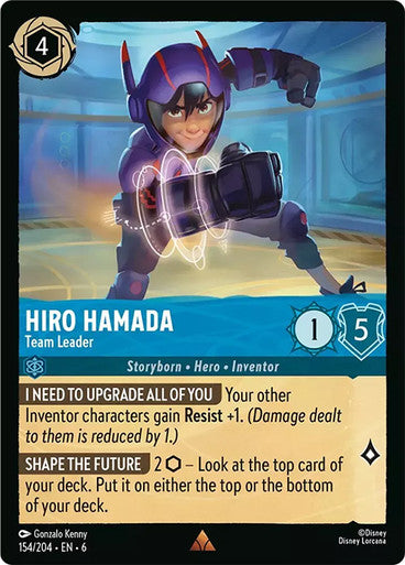 Hiro Hamada - Team Leader [6AZS-154] (Azurite Sea) (Rare)