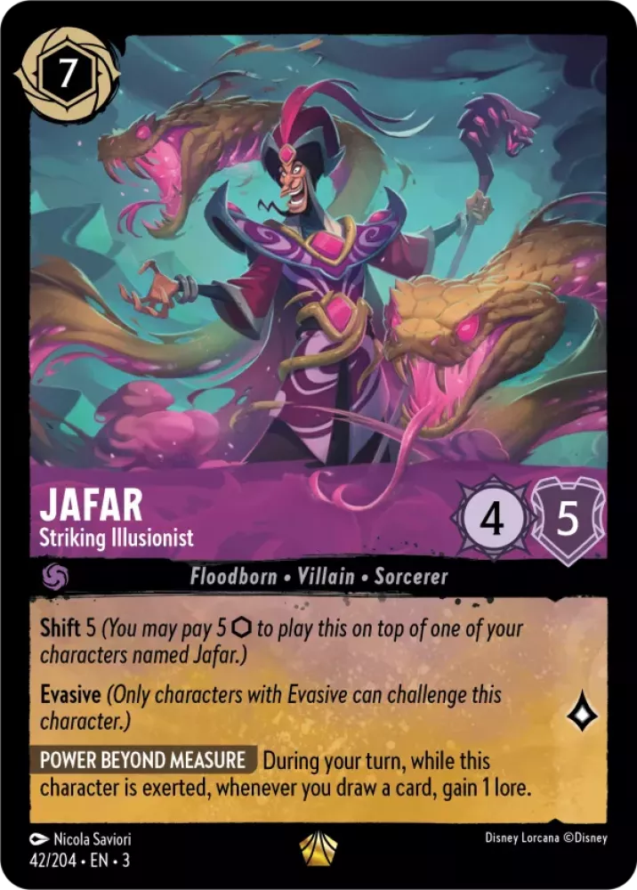 Jafar - Striking Illusionist (V.1) [3INK-42] (Into the Inklands) (Legendary)