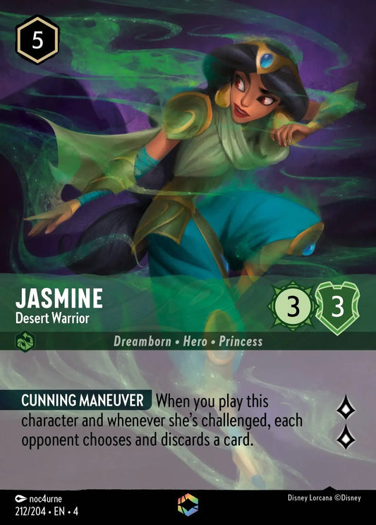 Jasmine - Desert Warrior (V.2) [4URS-212] (Ursula's Return) (Enchanted)