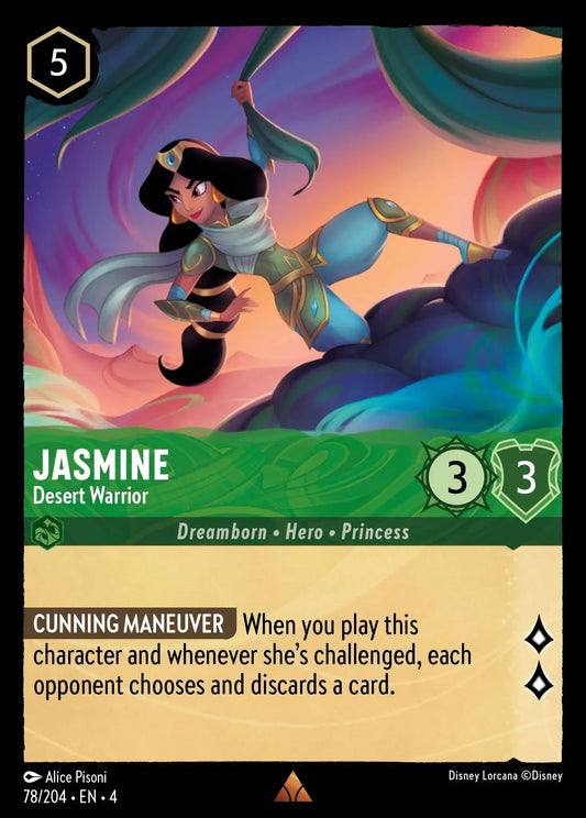 Jasmine - Desert Warrior (V.1) [4URS-78] (Ursula's Return) (Rare)