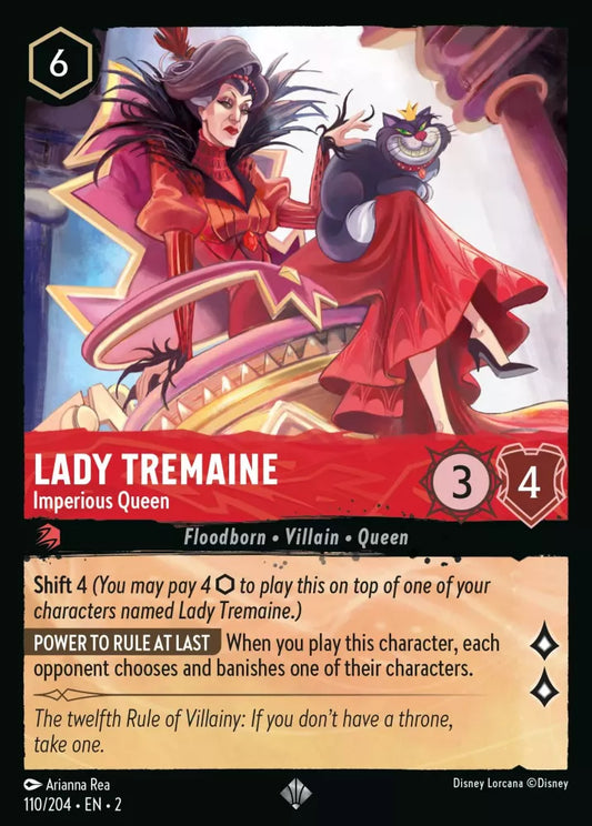 Lady Tremaine - Imperious Queen (V.1) [2ROF-110] (Rise of the Floodborn) (Super Rare)