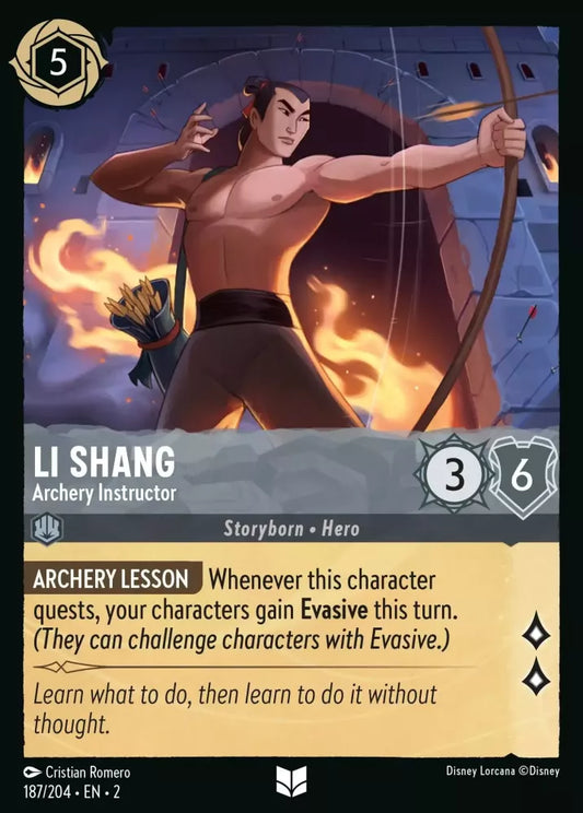 Li Shang - Archery Instructor [2ROF-187] (Rise of the Floodborn) (Uncommon)