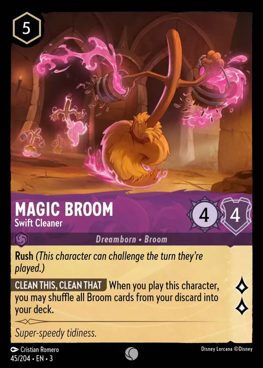 Magic Broom - Swift Cleaner [3INK-45] (Into the Inklands) (Common)