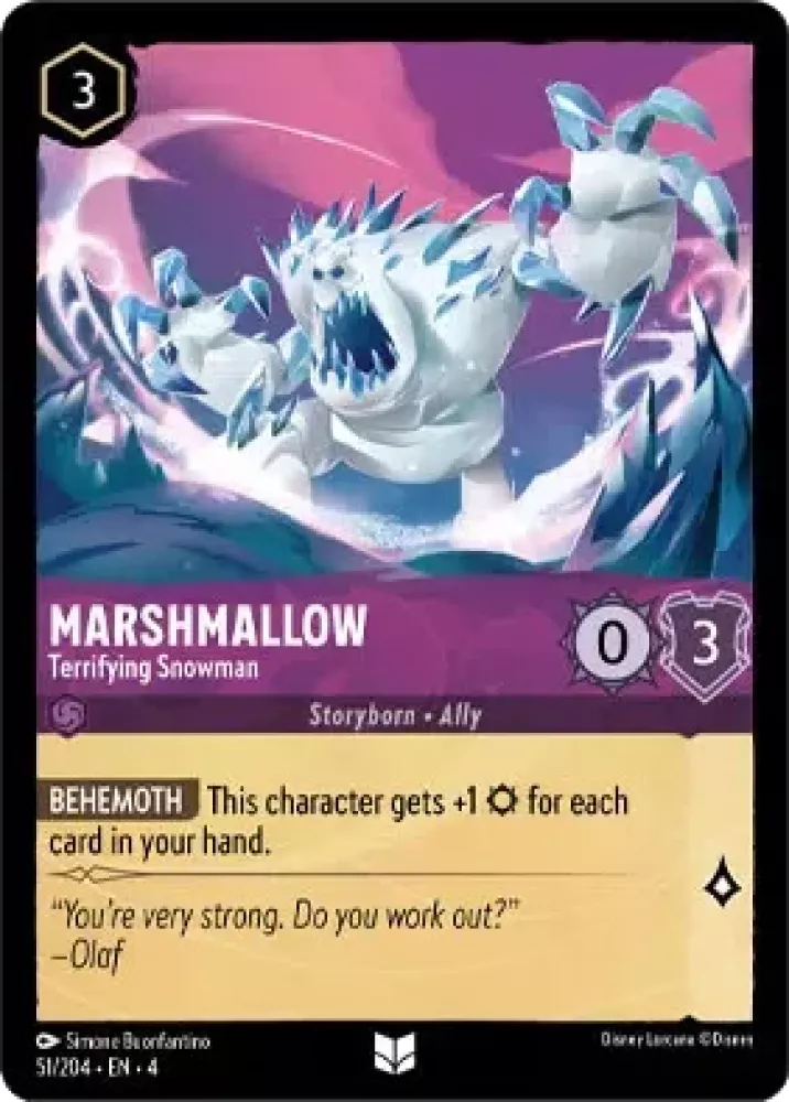 Marshmallow - Terrifying Snowman [4URS-51] (Ursula's Return) (Uncommon)