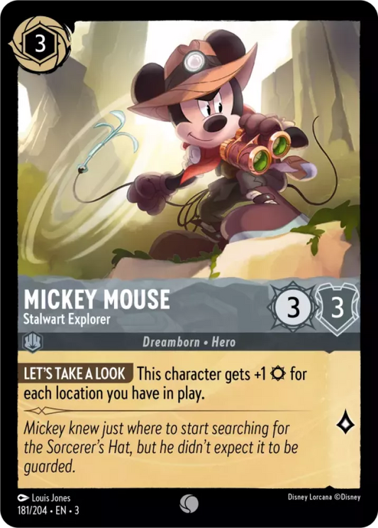 Mickey Mouse - Stalwart Explorer [3INK-181] (Into the Inklands) (Common)