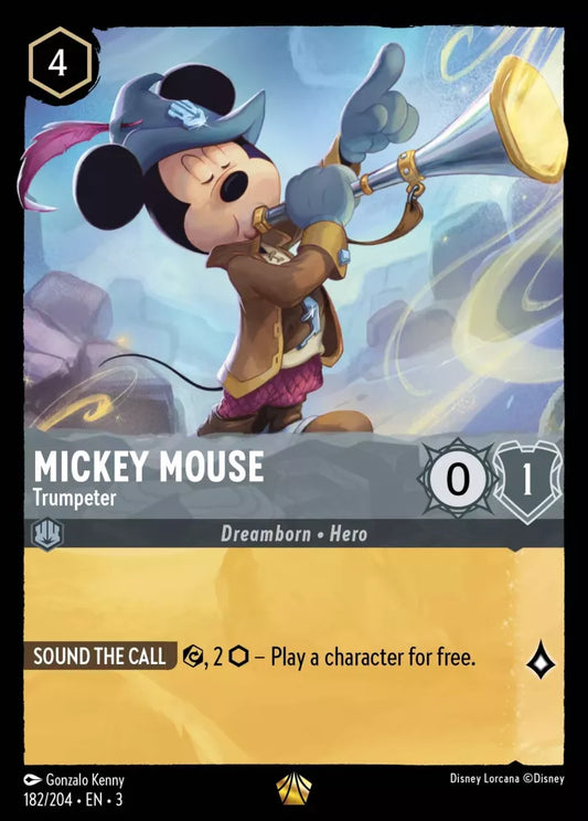 Mickey Mouse - Trumpeter (V.1) [3INK-182] (Into the Inklands) (Legendary)