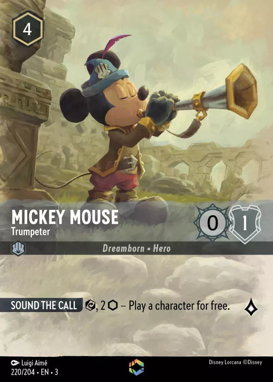 Mickey Mouse - Trumpeter (V.2) [3INK-220] (Into the Inklands) (Enchanted)