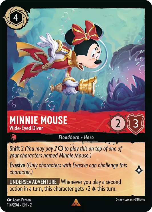 Minnie Mouse - Wide-Eyed Diver [2ROF-114] (Rise of the Floodborn) (Rare)