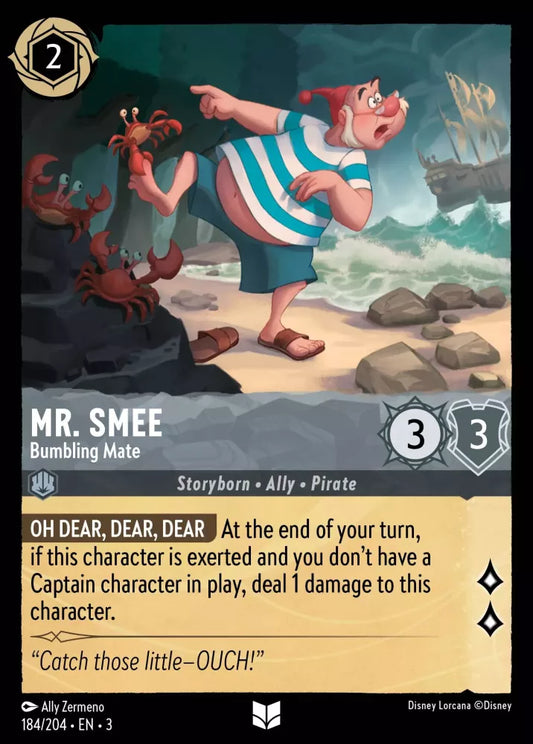 Mr. Smee - Bumbling Mate [3INK-184] (Into the Inklands) (Uncommon)