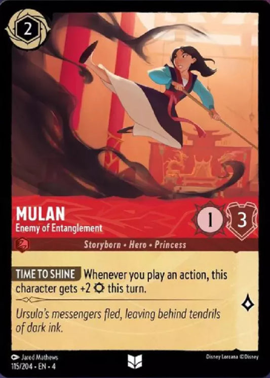 Mulan - Enemy of Entanglement [4URS-115] (Ursula's Return) (Uncommon)