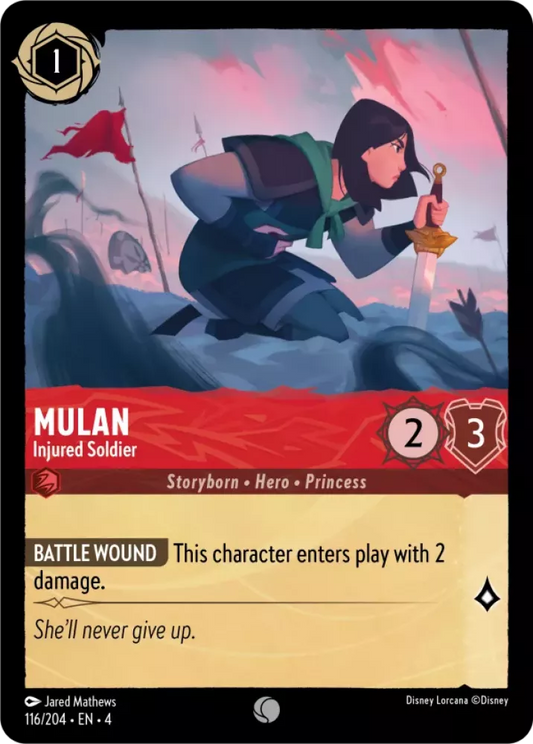 Mulan - Injured Soldier [4URS-116] (Ursula's Return) (Common)