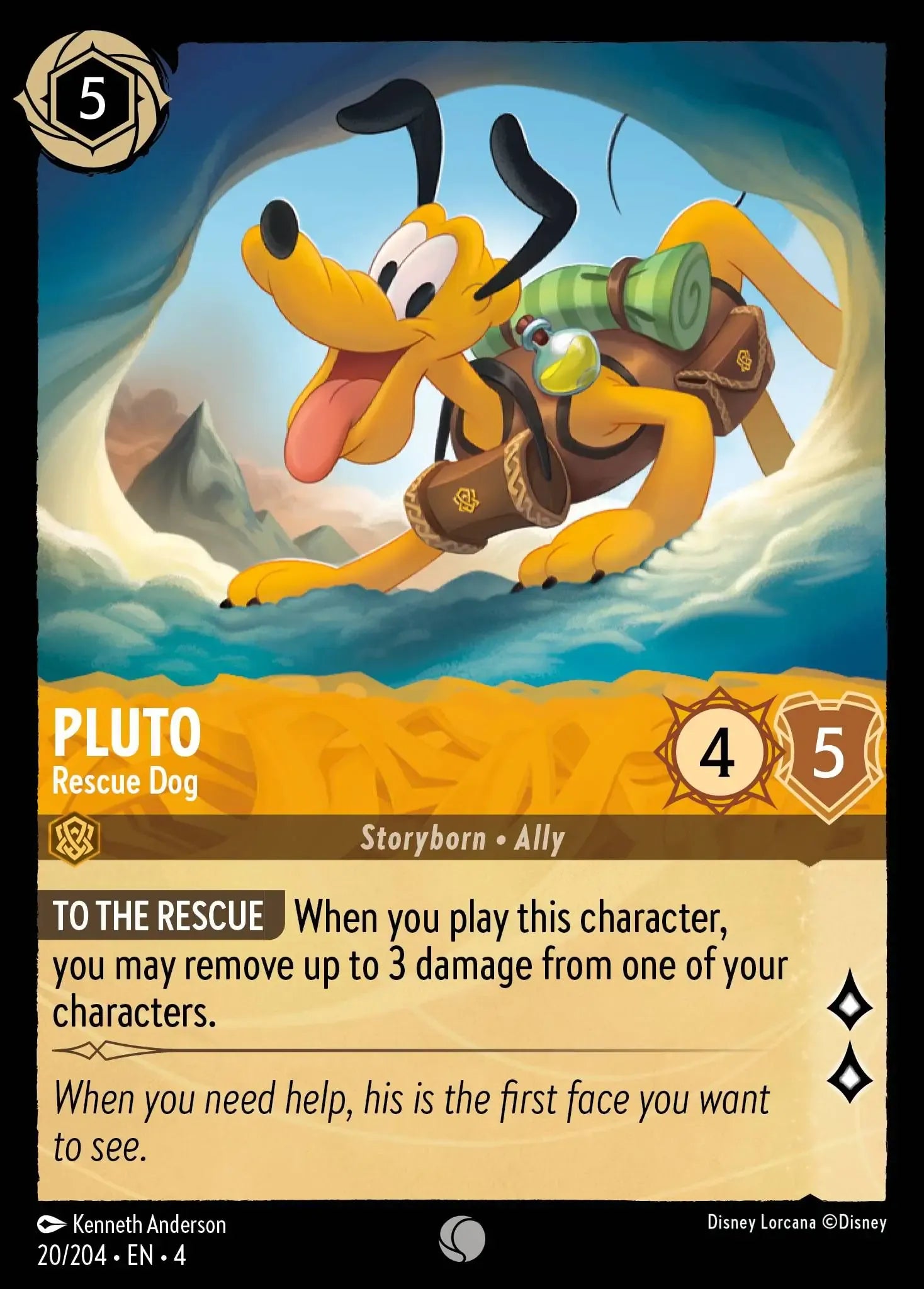 Pluto - Rescue Dog [4URS-20] (Ursula's Return) (Common)