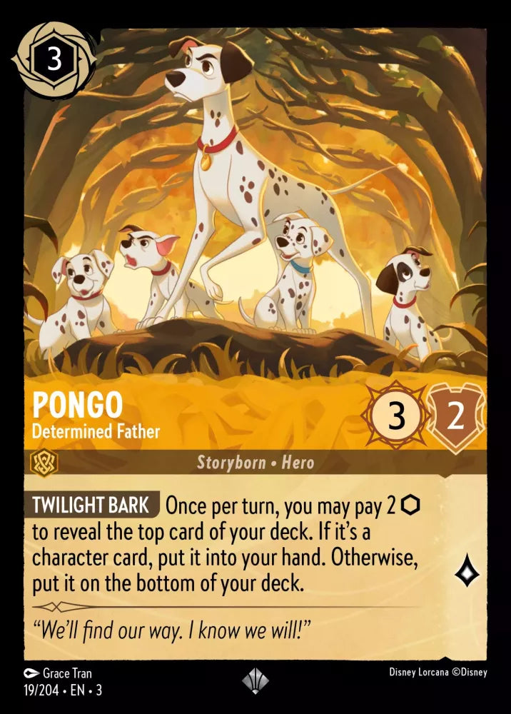 Pongo - Determined Father [3INK-19] (Into the Inklands) (Super Rare)