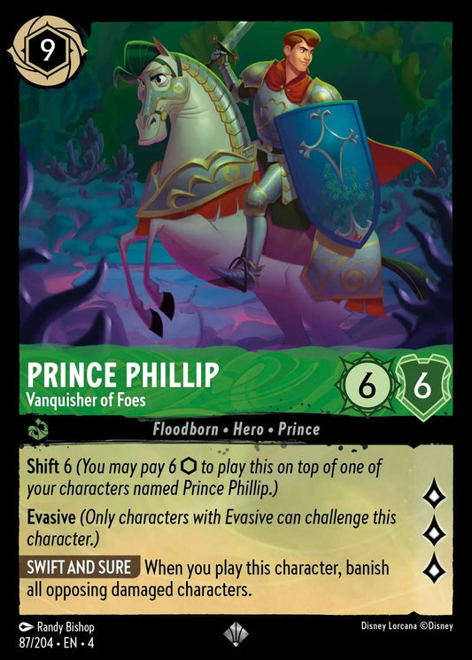 Prince Phillip - Vanquisher of Foes [4URS-87] (Ursula's Return) (Super Rare)