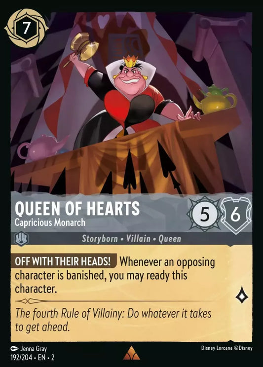 Queen of Hearts - Capricious Monarch [2ROF-192] (Rise of the Floodborn) (Rare)
