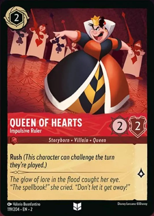 Queen of Hearts - Impulsive Ruler [2ROF-119] (Rise of the Floodborn) (Uncommon)