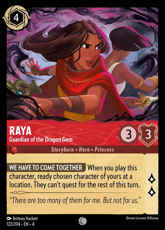 Raya - Guardian of the Dragon Gem [4URS-122] (Ursula's Return) (Common)