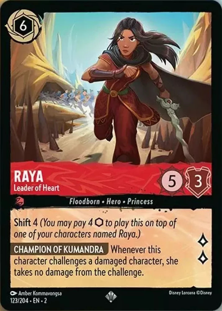 Raya - Leader of Heart [2ROF-123] (Rise of the Floodborn) (Super Rare)