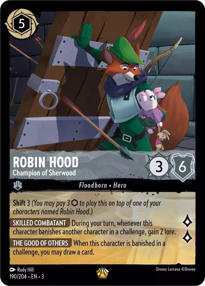 Robin Hood - Champion of Sherwood (V.1) [3INK-190] (Into the Inklands) (Legendary)