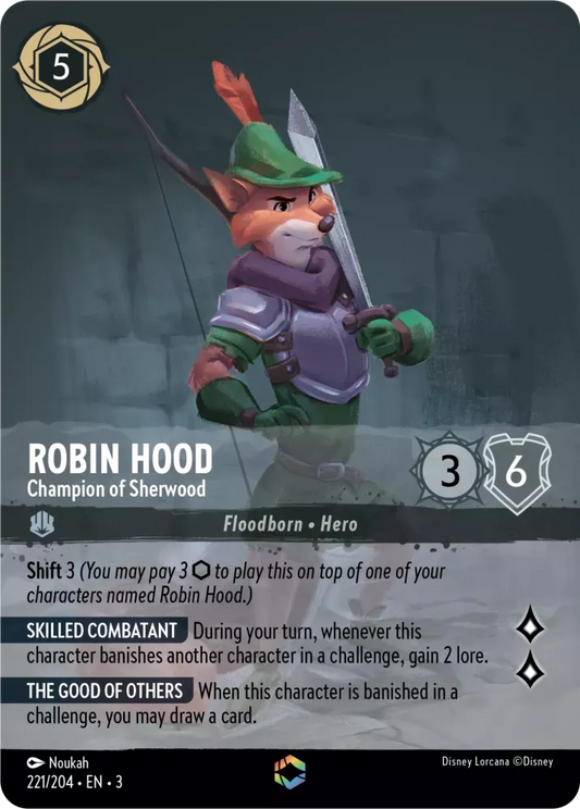 Robin Hood - Champion of Sherwood (V.2) [3INK-221] (Into the Inklands) (Enchanted)