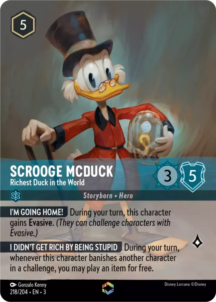 Scrooge McDuck - Richest Duck in the World (V.2) [3INK-218] (Into the Inklands) (Enchanted)