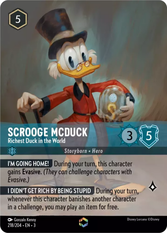 Scrooge McDuck - Richest Duck in the World (V.2) [3INK-218] (Into the Inklands) (Enchanted)