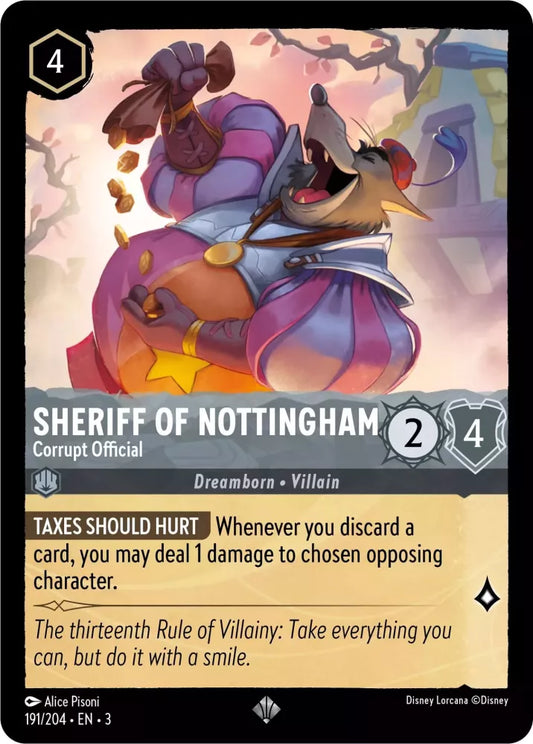 Sheriff of Nottingham - Corrupt Official [3INK-191] (Into the Inklands) (Super Rare)