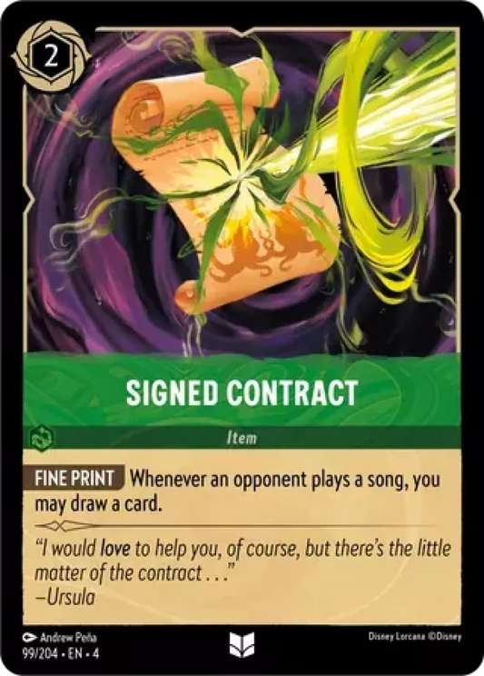 Signed Contract [4URS-99] (Ursula's Return) (Uncommon)