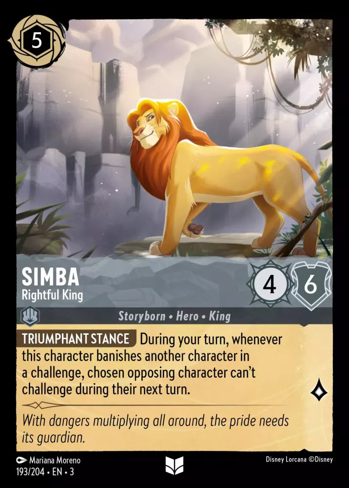 Simba - Rightful King [3INK-193] (Into the Inklands) (Uncommon)