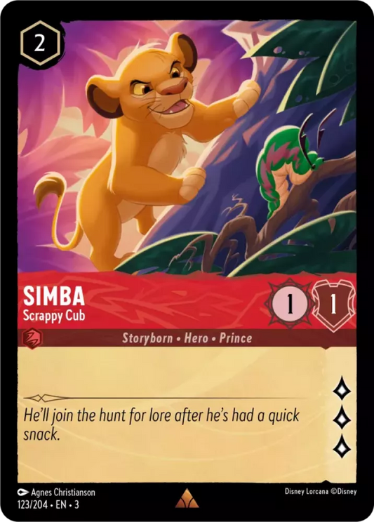 Simba - Scrappy Cub [3INK-123] (Into the Inklands) (Rare)