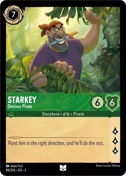 Starkey - Devious Pirate [3INK-88] (Into the Inklands) (Uncommon)