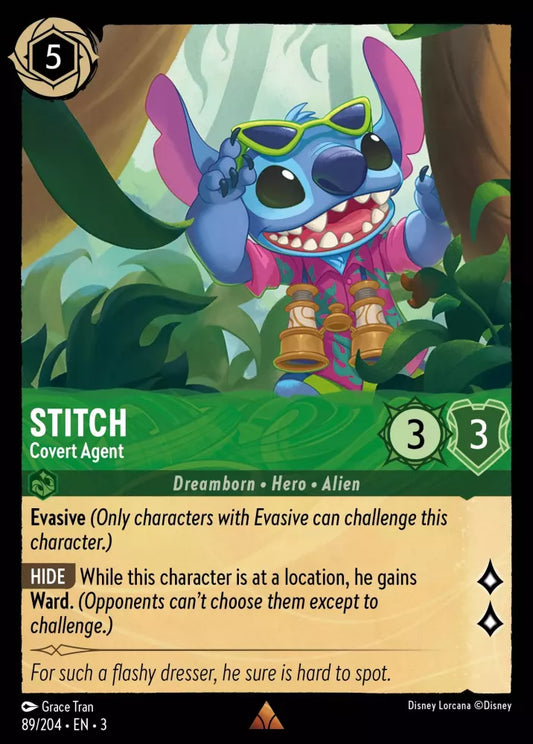 Stitch - Covert Agent [3INK-89] (Into the Inklands) (Rare)