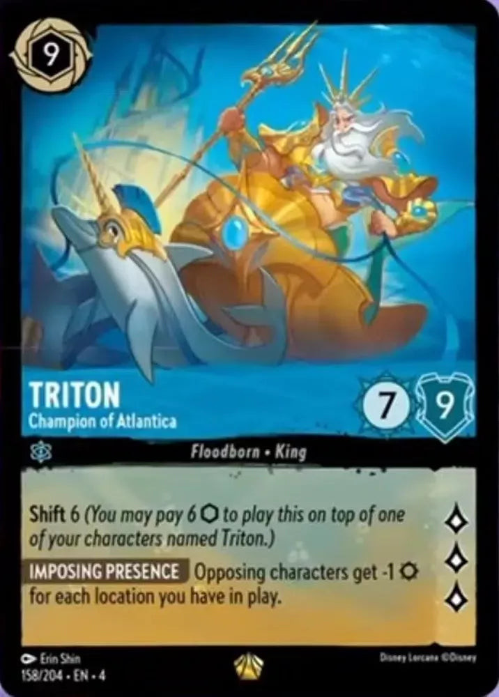 Triton - Champion of Atlantica [4URS-158] (Ursula's Return) (Legendary)