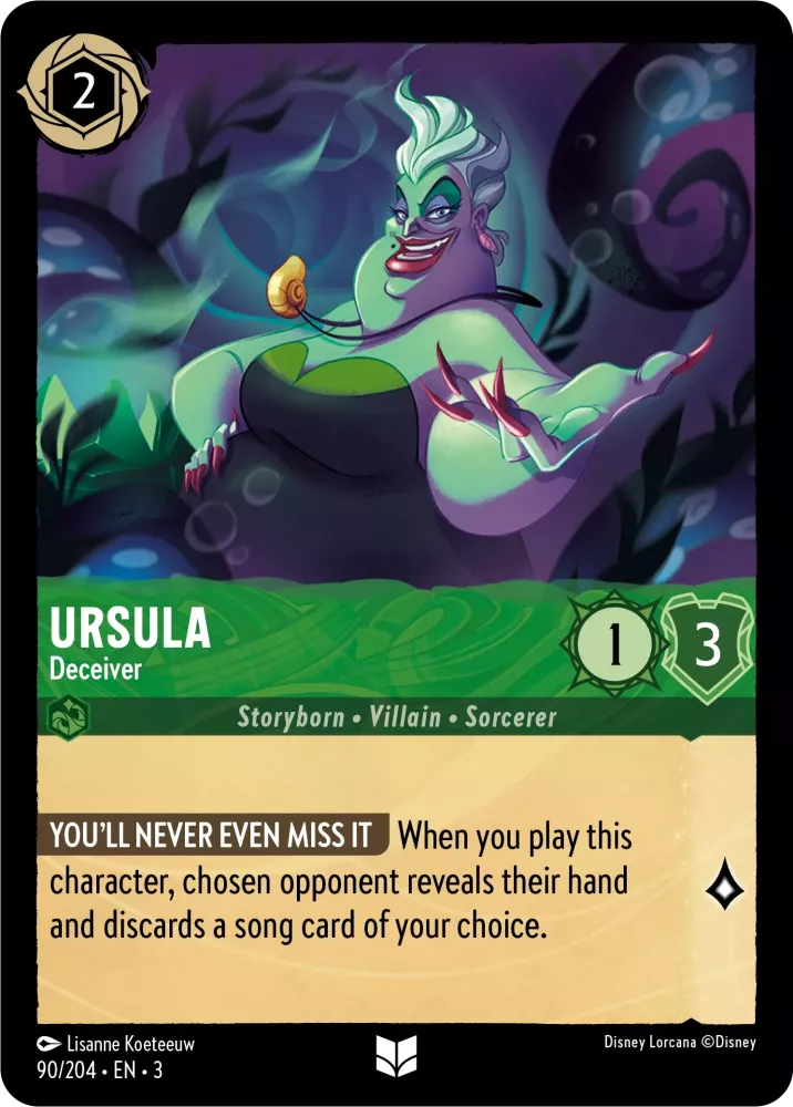 Ursula - Deceiver [3INK-90] (Into the Inklands) (Uncommon)