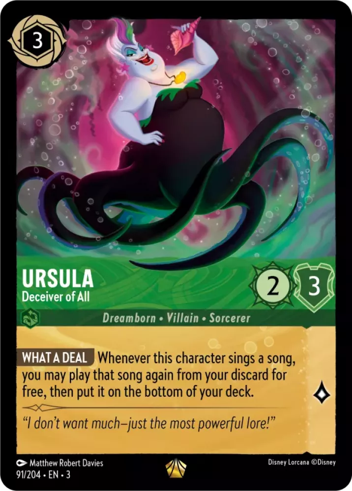 Ursula - Deceiver of All (V.1) [3INK-91] (Into the Inklands) (Legendary)