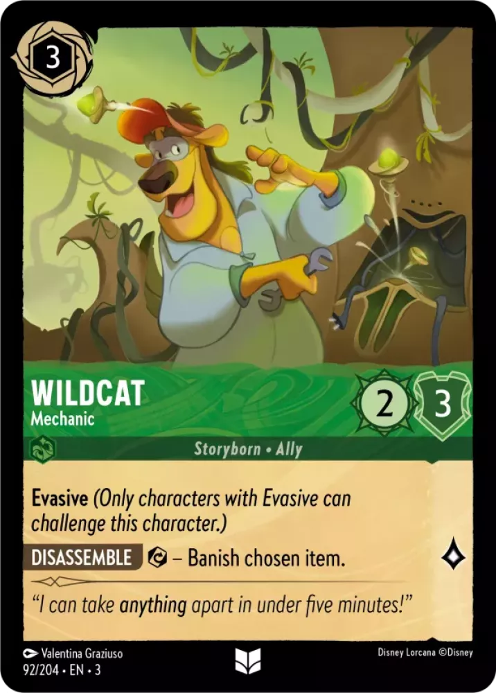 Wildcat - Mechanic [3INK-92] (Into the Inklands) (Uncommon)