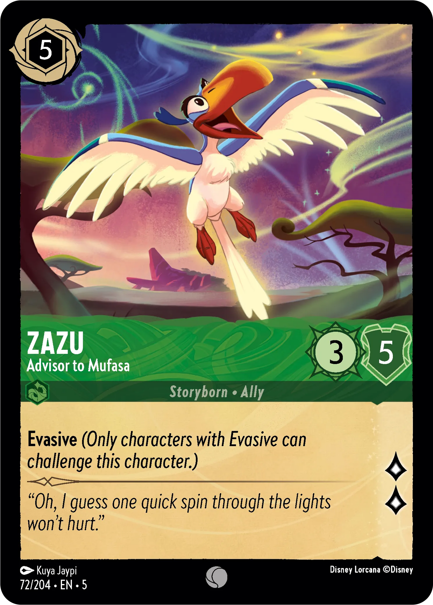 Zazu - Advisor To Mufasa (SS-72)