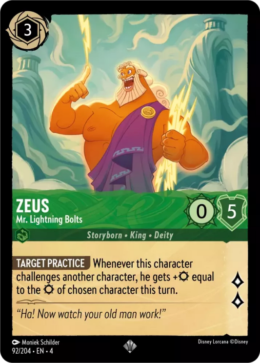 Zeus - Mr. Lightning Bolts [4URS-92] (Ursula's Return) (Super Rare)